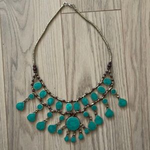 Turquoise statement necklace